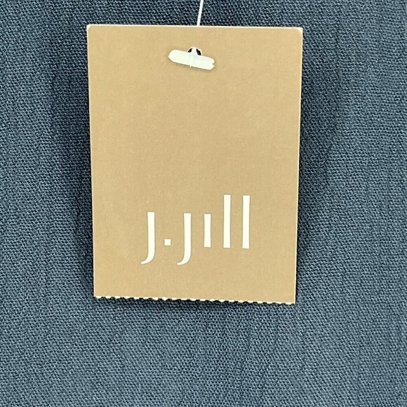 J.JILL EMBROIDERED CRINKLED KIMONO IN BLUE SMOKE LAGENLOOK MULTI  NWT - Picture 8 of 11